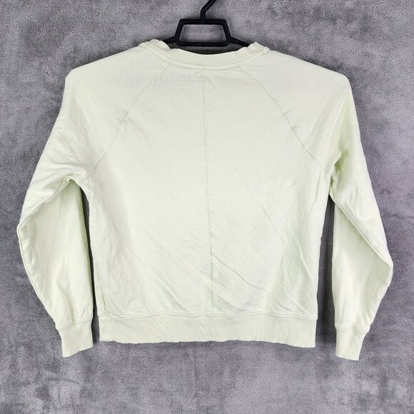 Womens Light Green Athleta Sweatshirt Crewneck Long Sleeve Cotton Blend Size XS - Picture 5 of 8